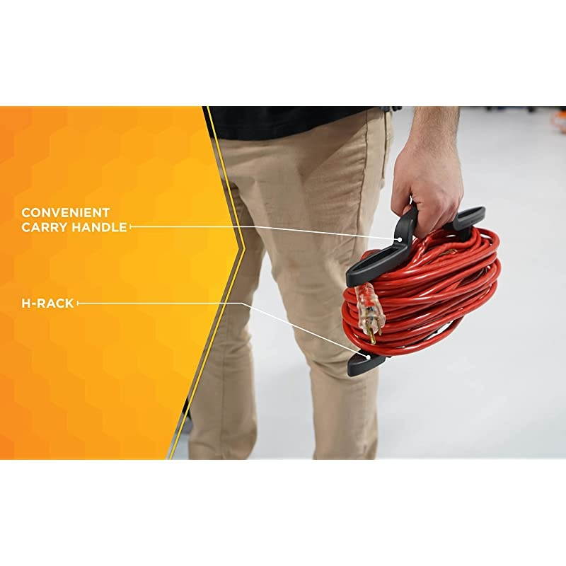 Rack Cord Management System with Three Outlet Power Tap