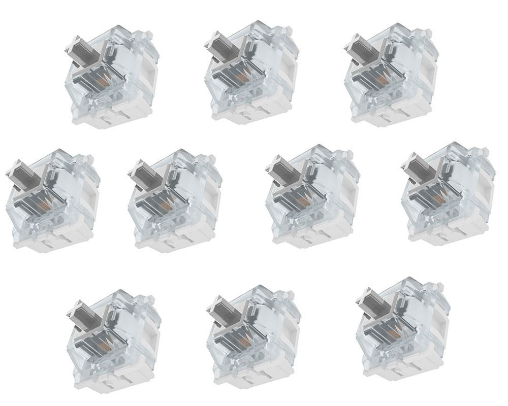 Gateron Mechanical Switch 3 PIN RGB DIY Replaceable Switches for Mechanical Gaming Keyboard (Gateron Mechanical Brown Switch 10 PCS) (Multiple)