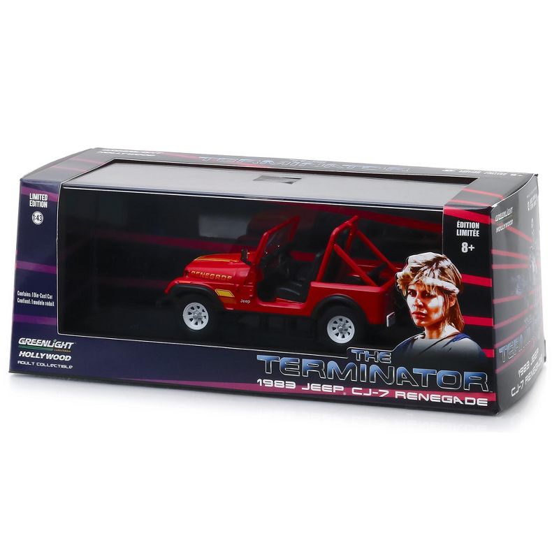 1983 Jeep CJ-7 Renegade Red (Sarah Connor's) "The Terminator" (1984) Movie 1/43 Diecast Model Car  by Greenlight