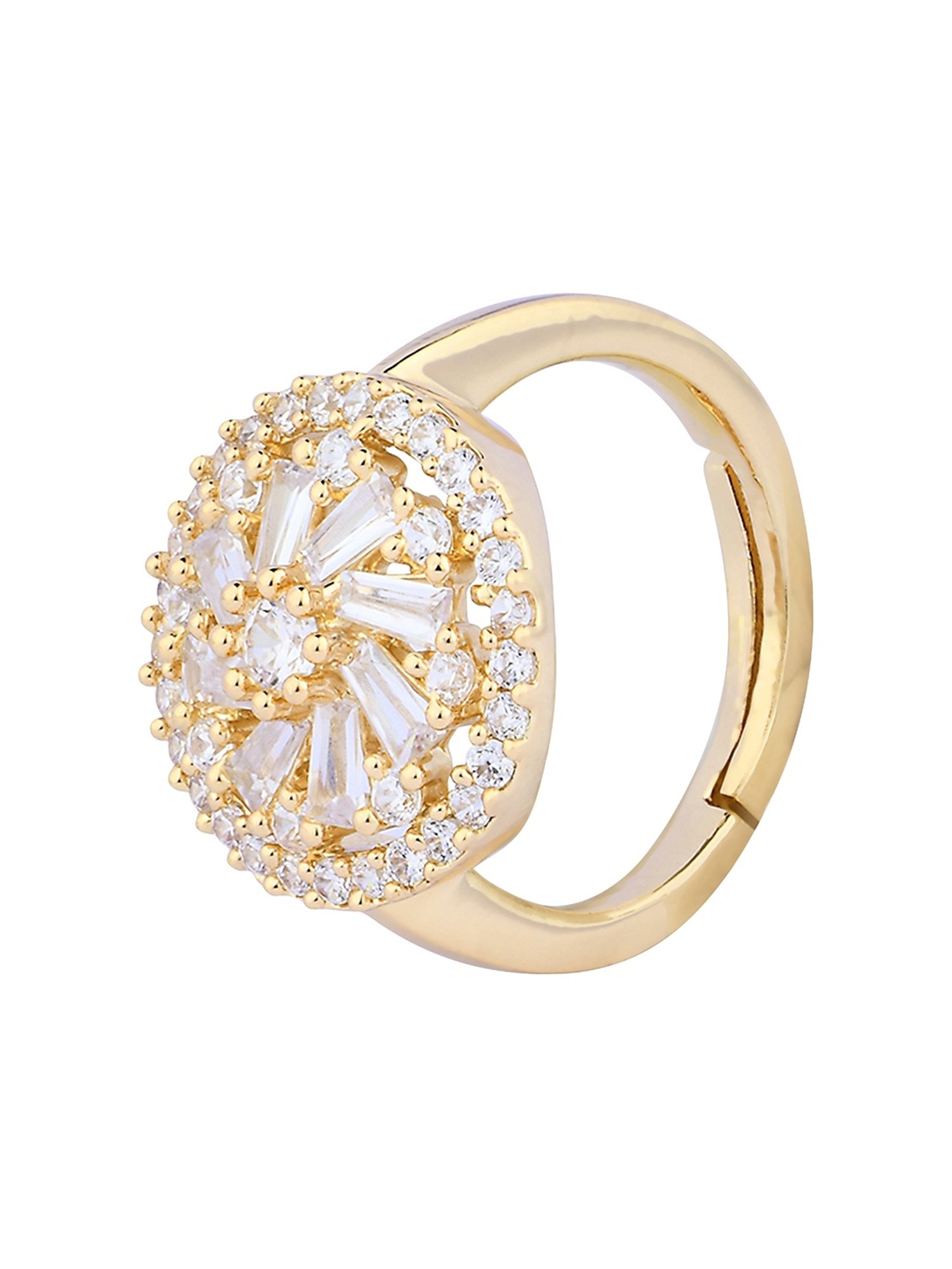 Accessorize London Women's Jewel Embellished Rings Set Of Three White