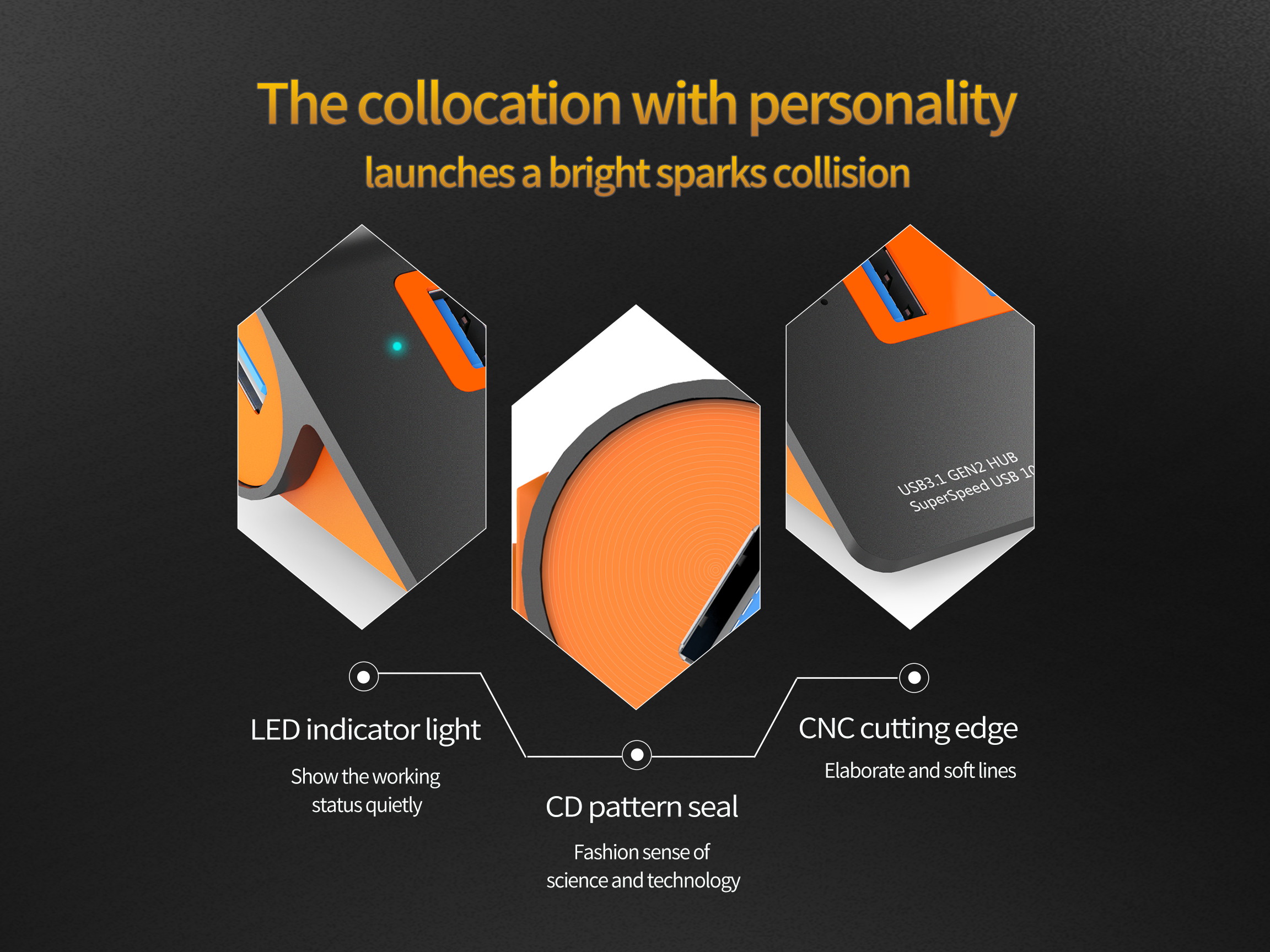 Madeng USB 3.0 HUB Adapter Extender Mini Splitter Box 3 Ports for PC Laptop Macbook Mobile Phone High Speed U Disk Reader