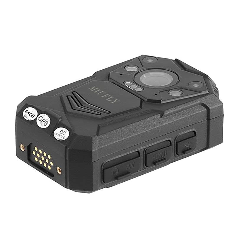1296P HD Police Body Camera for Law Enforcement with 2 Inch Display Night Vision Built in 64G Memory and GPS