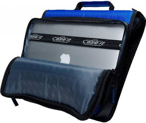 Case-it Universal 2-Inch 3-Ring Zipper Binder, Holds 13 Inch Laptop, Black, LT-007-BLK