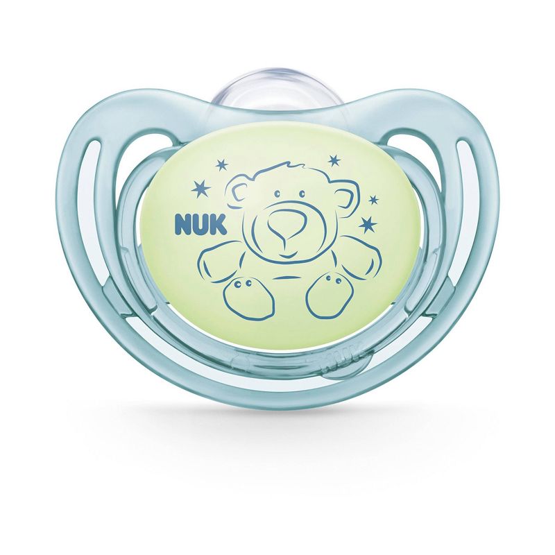NUK Airflow Glow-in-the-Dark Pacifiers, 6-18 Months - Boy - 2pk