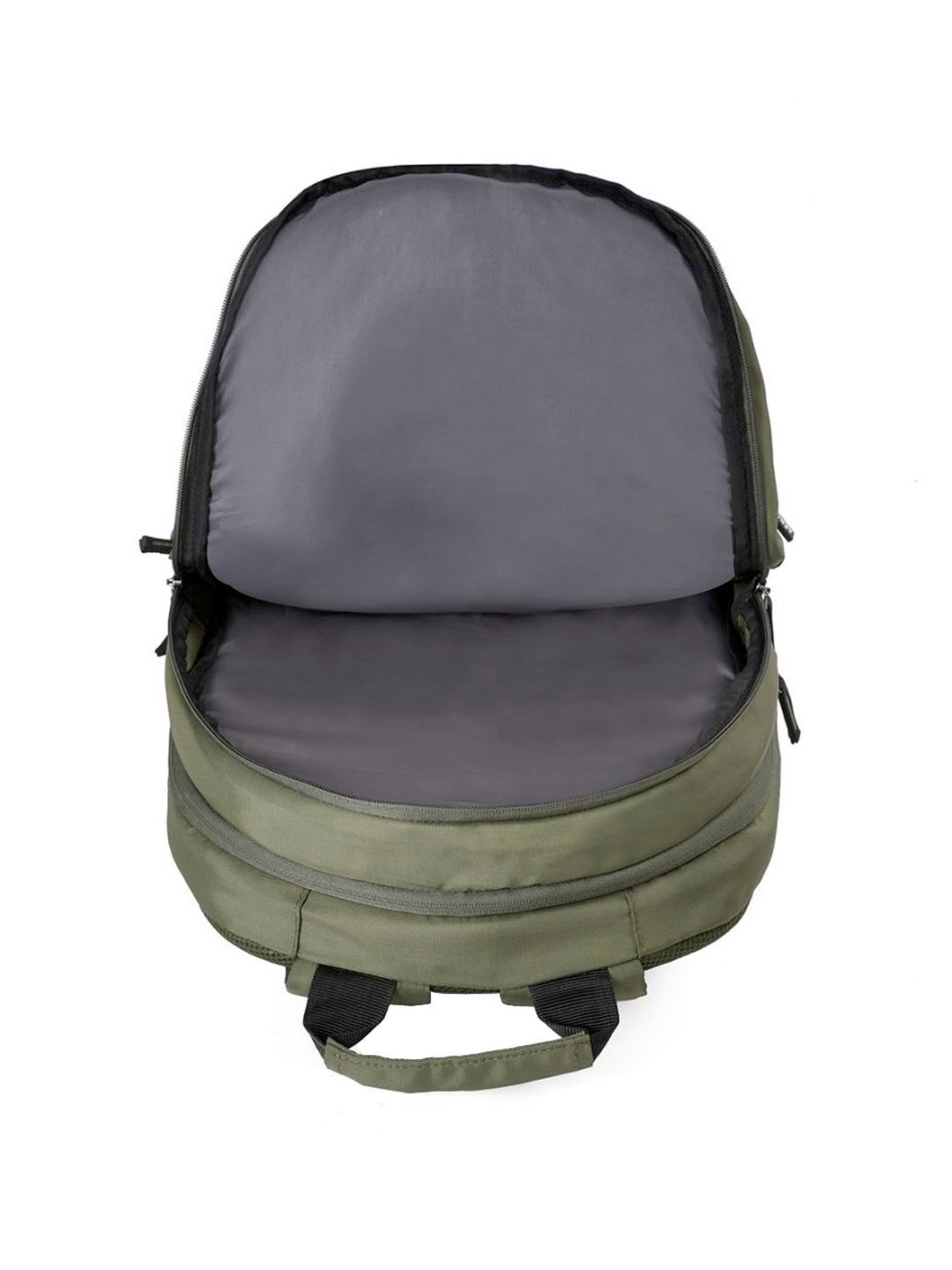 Aeropostale Wilton Olive & Off White Polyester Color Block Laptop Backpack - 24 Ltrs