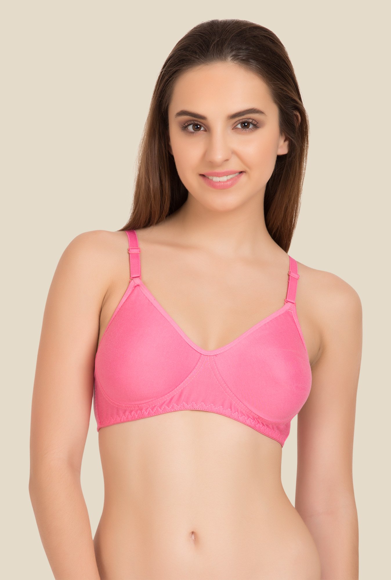 Tweens Pink Non Padded Bra (Pack Of 2)