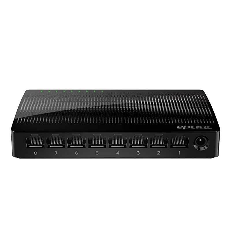 8 Port Gigabit Ethernet Network Switch | Ethernet Splitter | PlugandPlay | Traffic Optimization | Unmanaged SG108 Black
