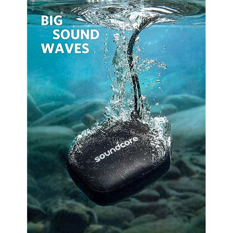 Anker  Icon Mini Waterproof Bluetooth Speaker with Explosive Sound IP67 Water Resistance Black