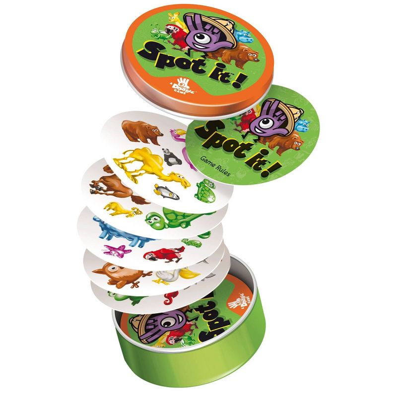 Asmodee Spot it: Animals Jr Card Game