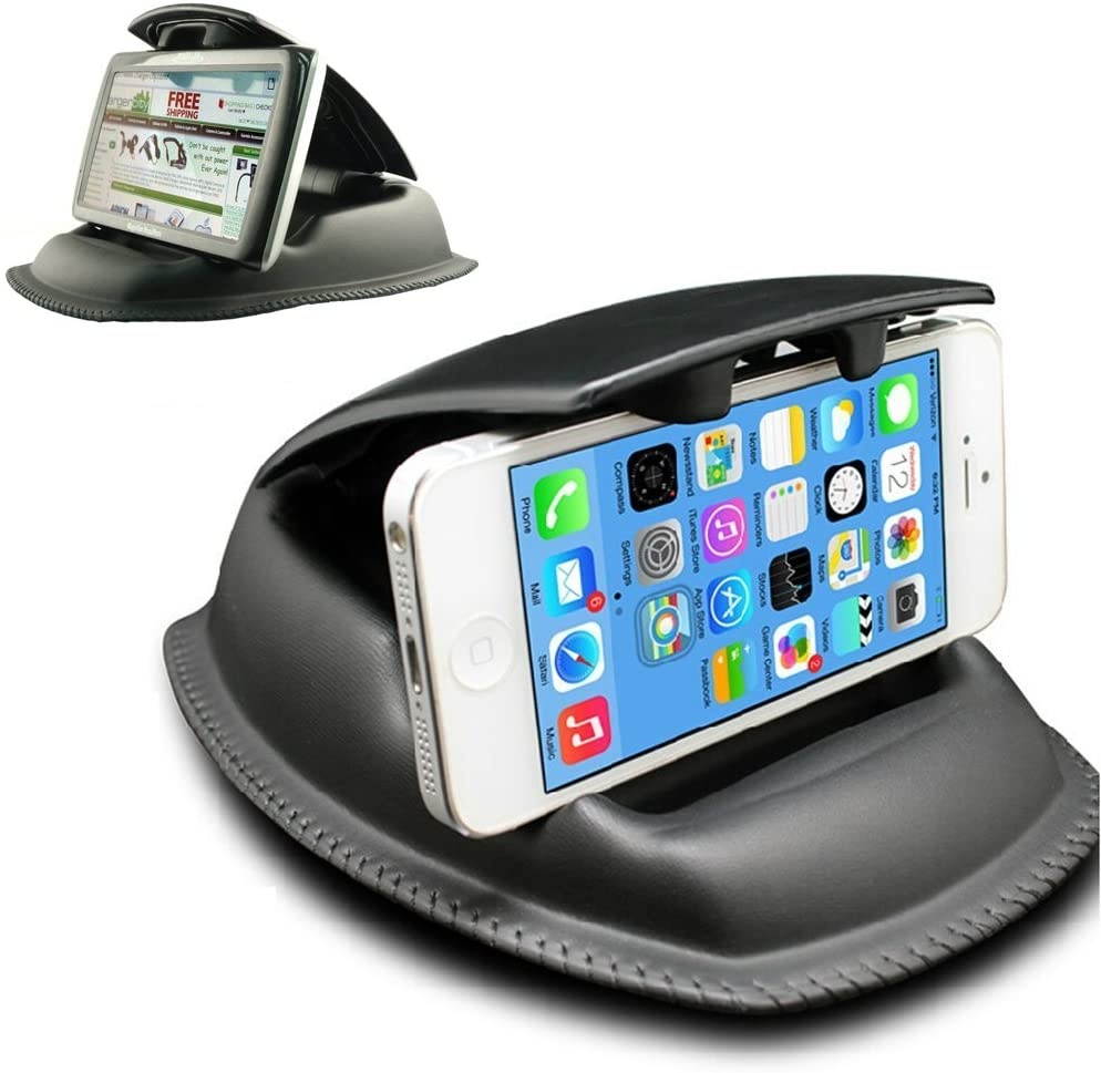 ChargerCity Hippo Series Universal GPS Friction Dashboard Mount for Garmin DriveSmart Drive Assist Luxe GPS 50 51 55 57LM 57LMT 57 58 58LM 60 61 2597 LMT GPS (Fits Tomtom Go Via XXL Start GPS Also)