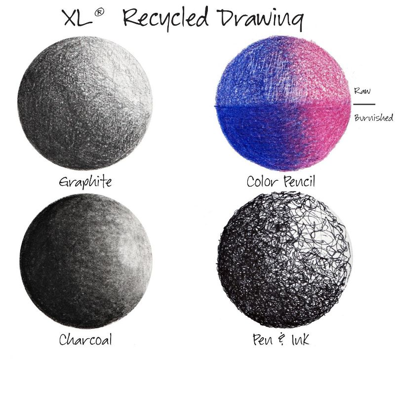 Canson XL Recycled Spiral Drawing Paper Pad 9"X12"-60 Sheets