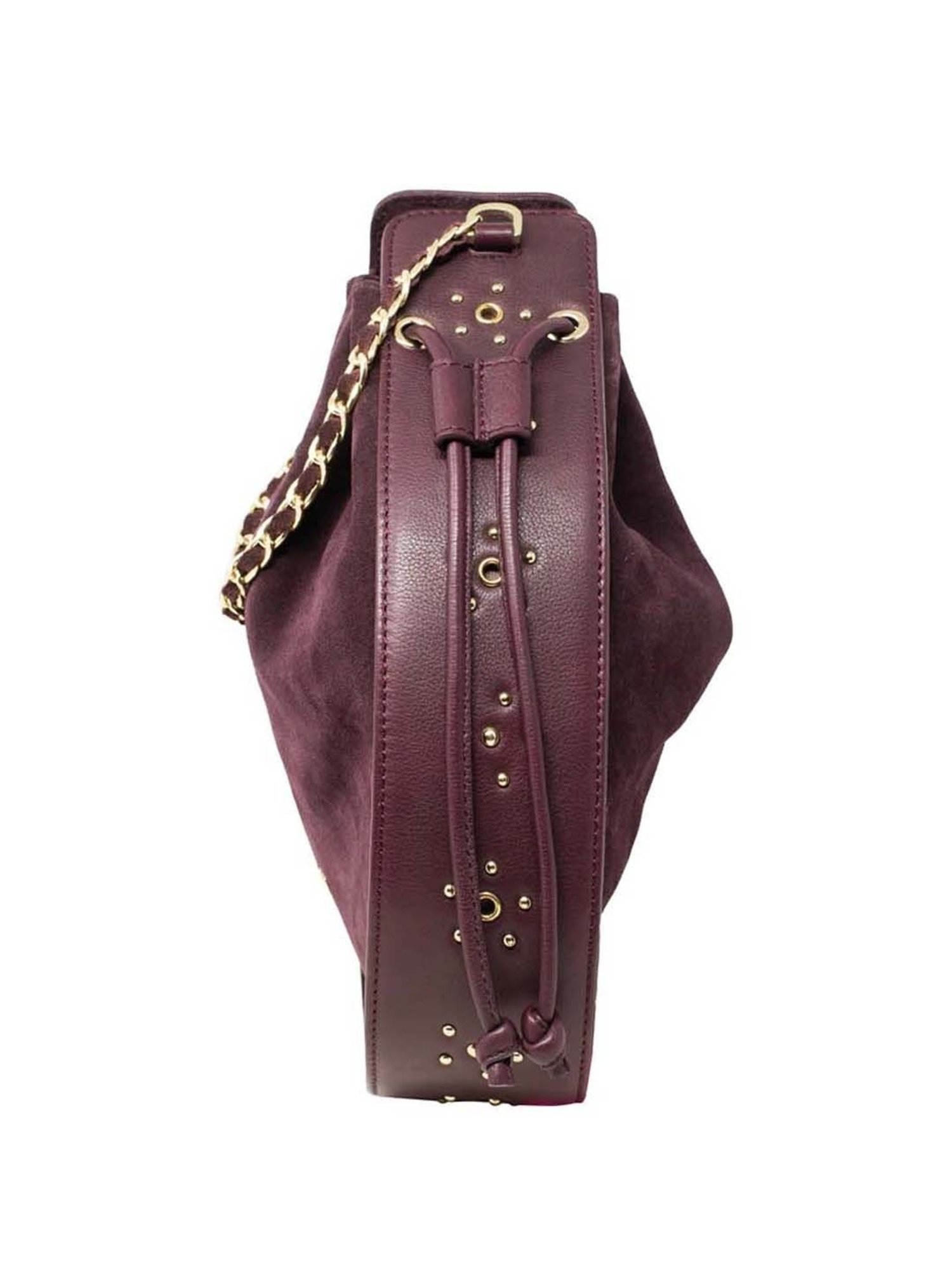 Tohl Maroon Solid Medium Sling Handbag