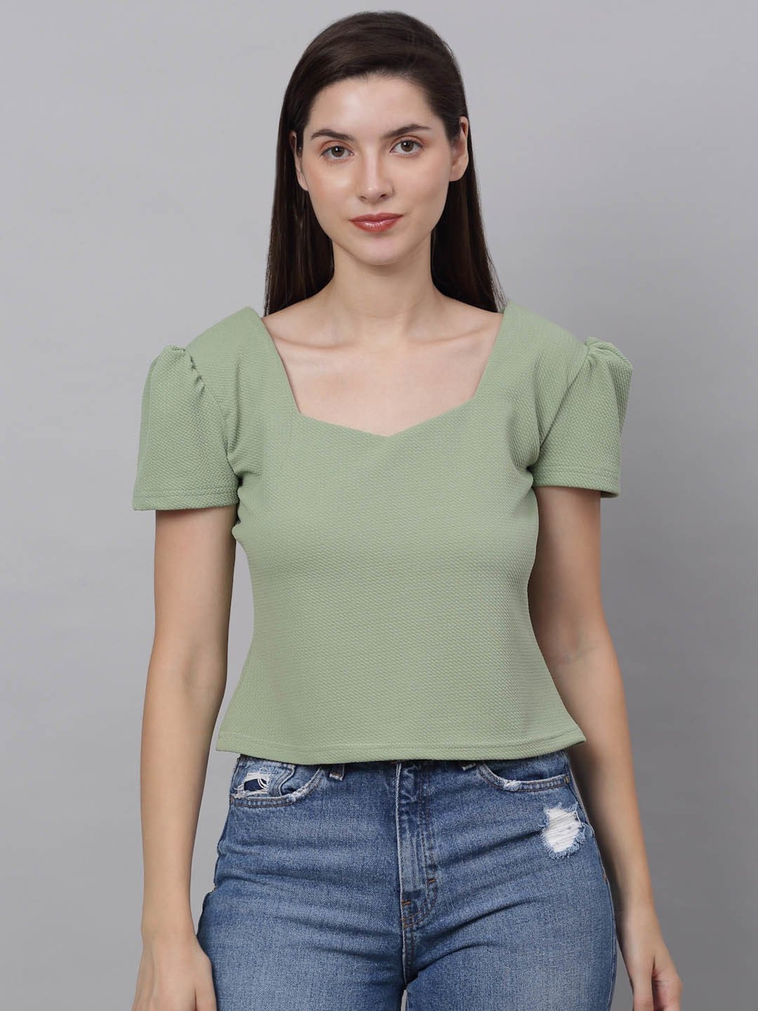 NEUDIS Mint Green Top