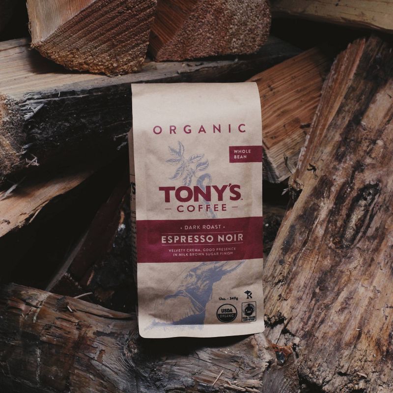 Tony's Coffee Espresso Noir Dark Roast Whole Bean Coffee - 12oz