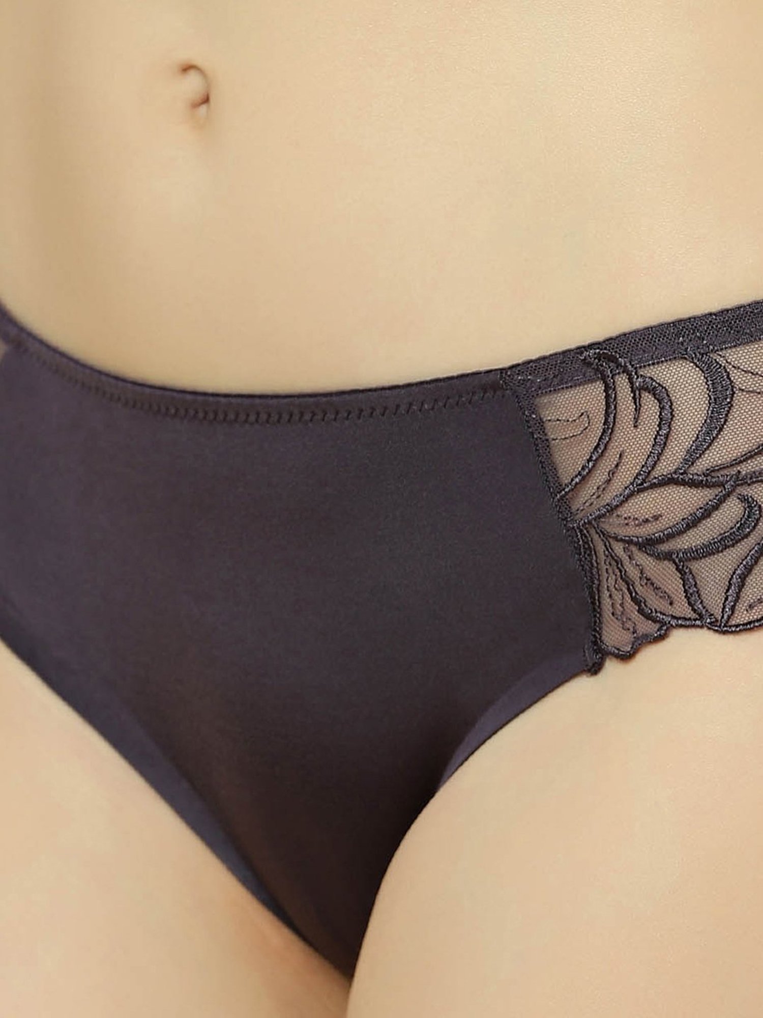 Triumph Dark Purple Lace Hipster Panty