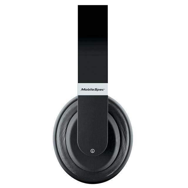 Mobilespec MBS11154 Premium Bluetooth Wireless Folding Headphones - Black