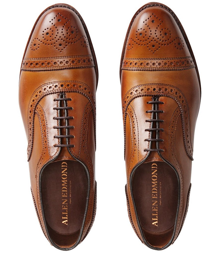 Allen-Edmonds Strand Cap-Toe Leather Dress Oxfords