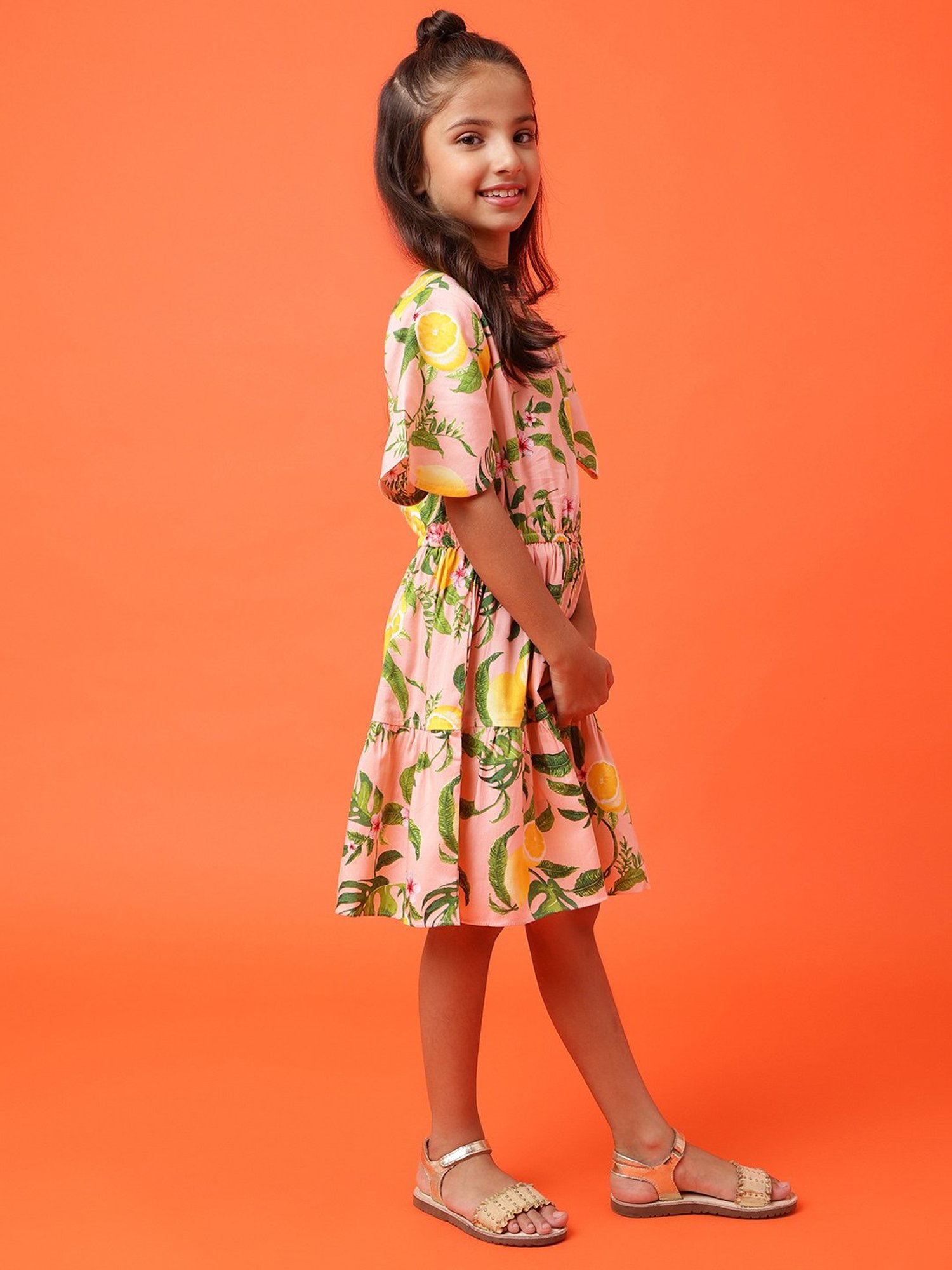 KIDS ONLY Black Floral Print Dress