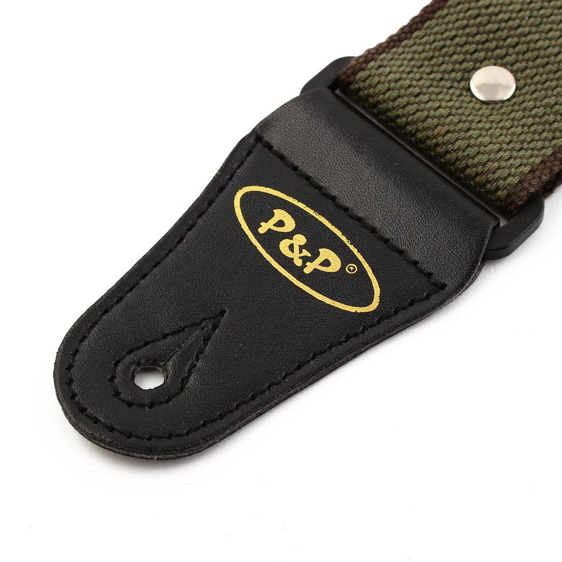 P&P Authorized Nylon Retro Style Acoustic Guitar Bass Strap Belt Army Green