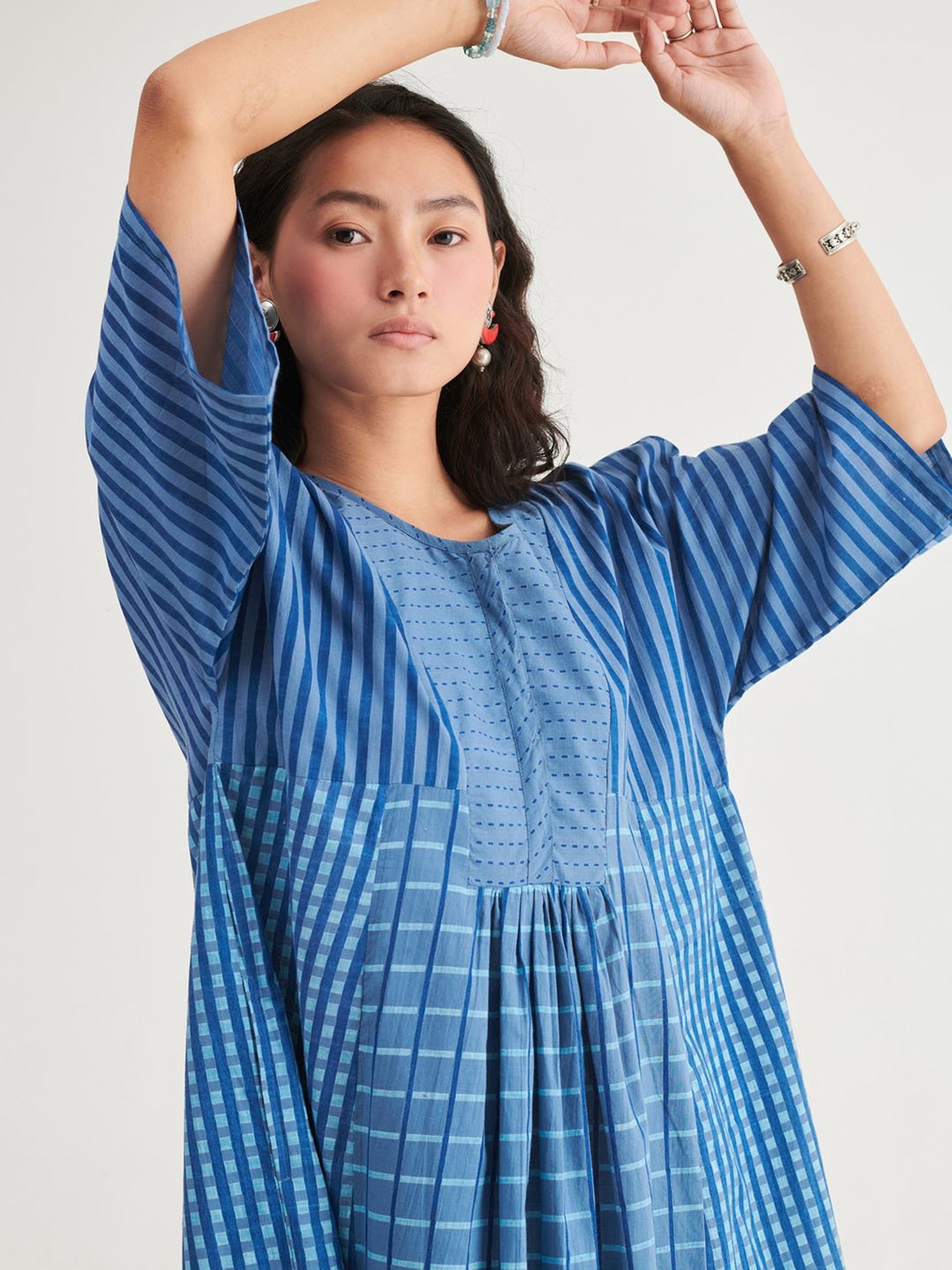 Prakriti Jaipur Indigo Nila Kaftan Dress