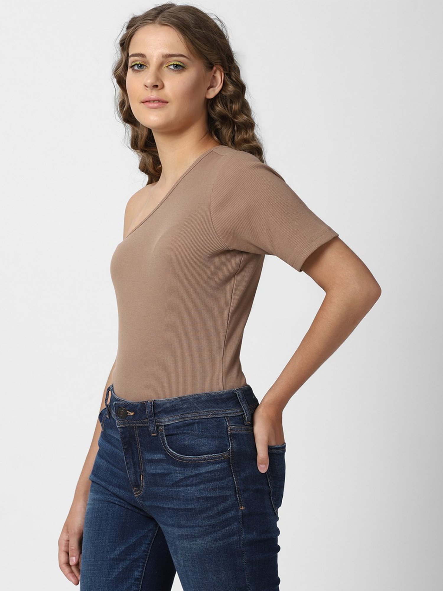 Forever 21 Tan Regular Fit Top