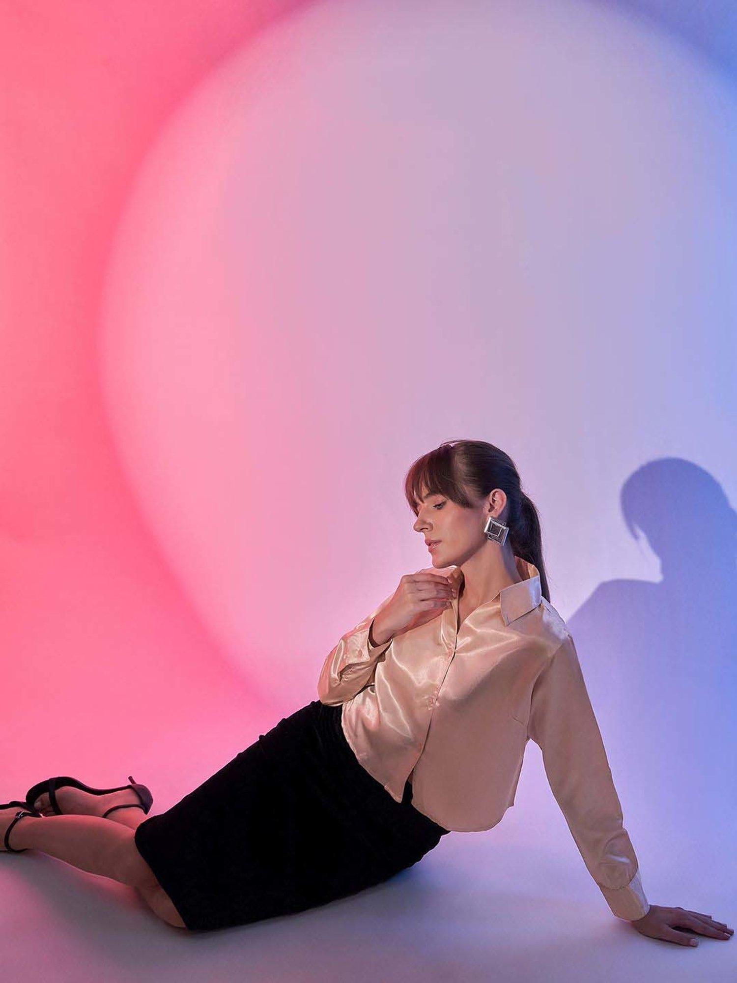 BUYNEWTREND Maroon & Beige Boxy Fit Shirt (Pack Of 2)