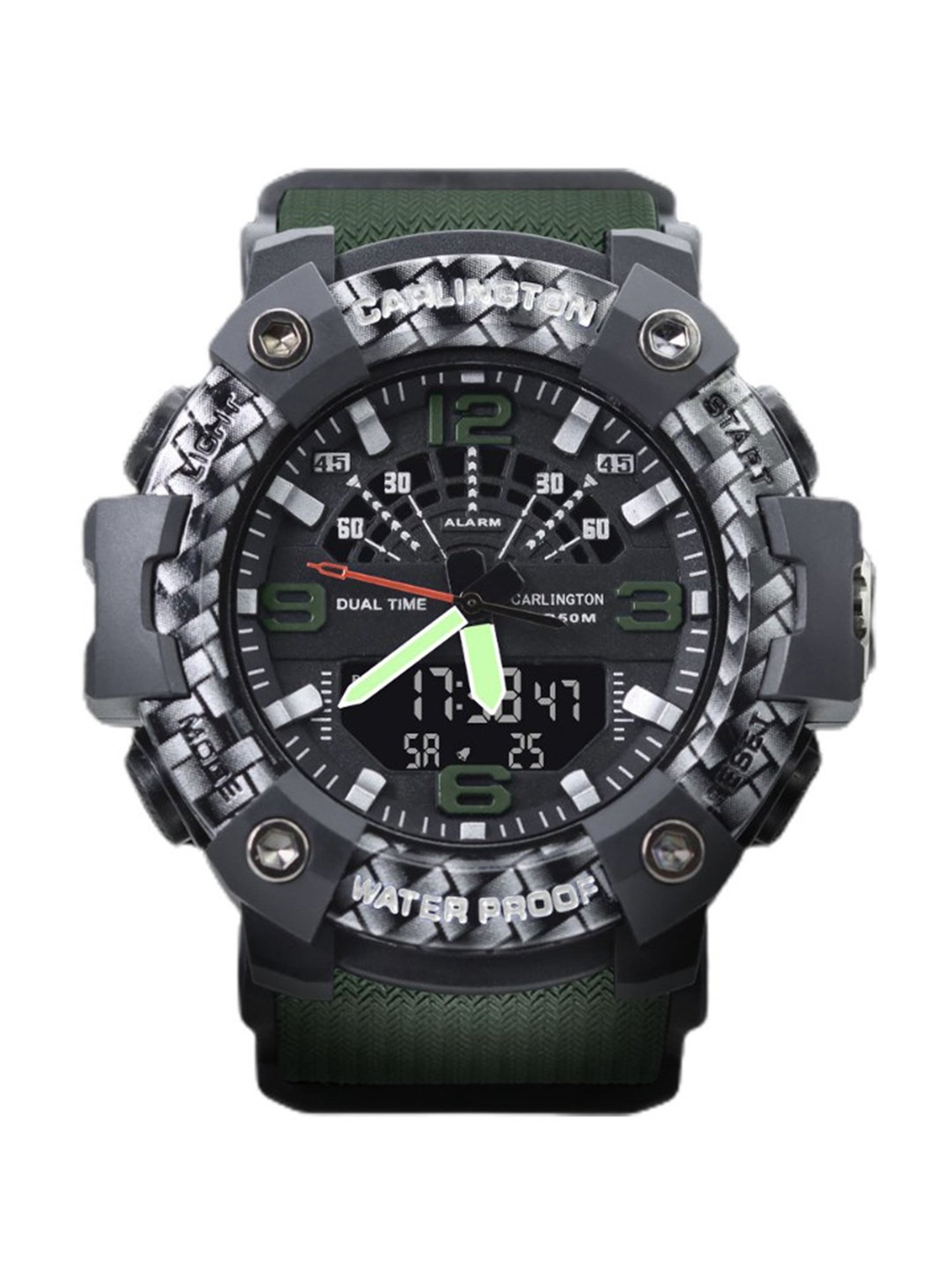 Carlington Endurance 9103 Green Chronograph Watch for Men