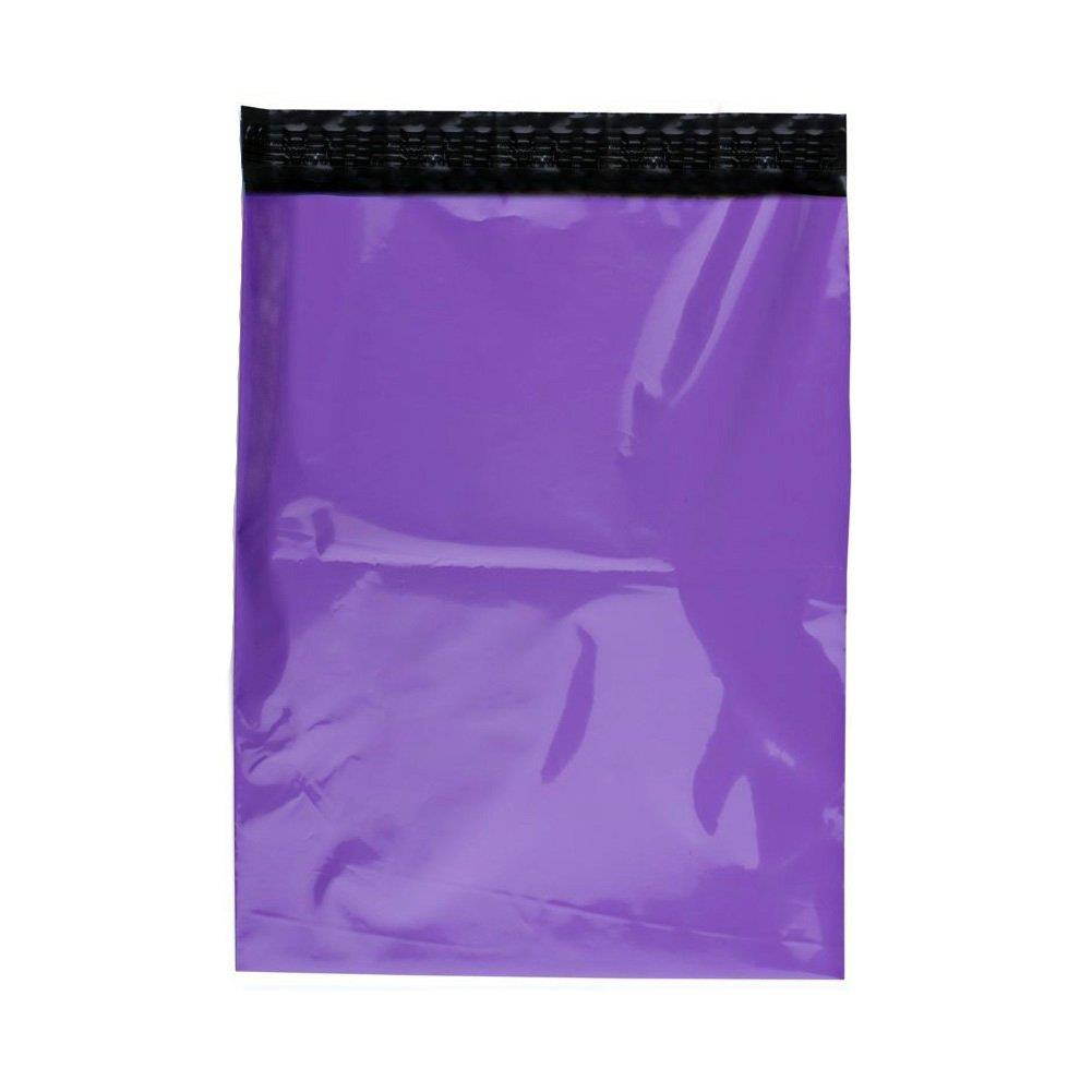 SJPACK 10x13-inch 100 Bags 2.5 Mil Poly Mailers Envelopes Bags With Self-sealing Strip (Purple-100 Bags)