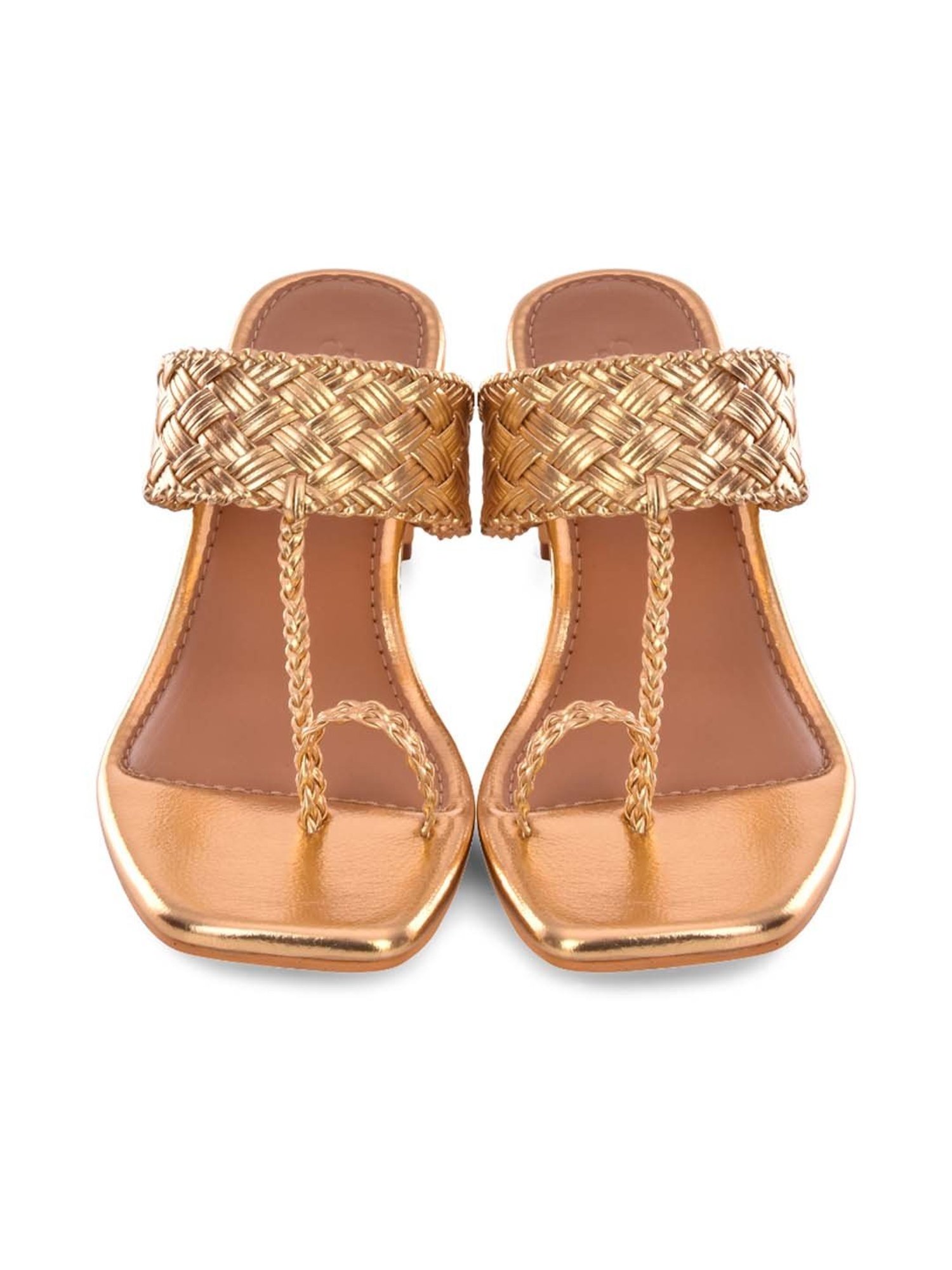 Sole House Women's Gold Toe Ring Sandals