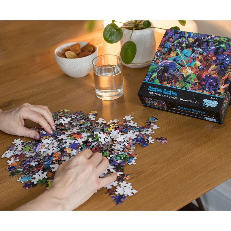 Toynk Rockem Sockem Mecha Robot Puzzle For Adults And Kids | 1000 Piece Jigsaw Puzzle