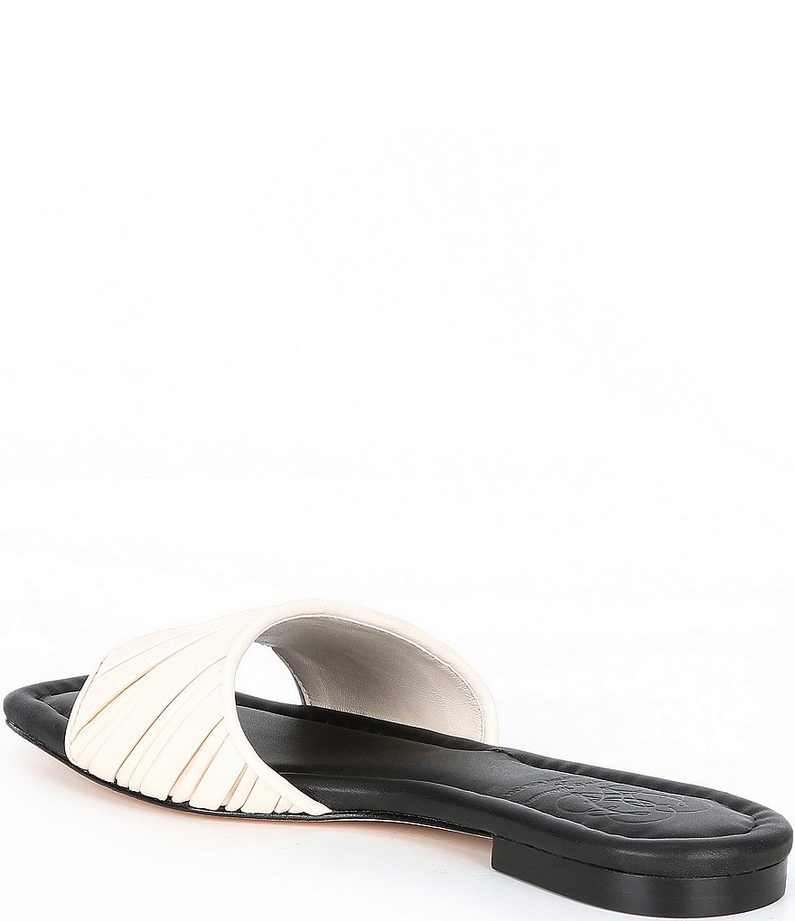 Antonio Melani x Kimberly Whitman Magnolia Pleated Leather Dress Flats