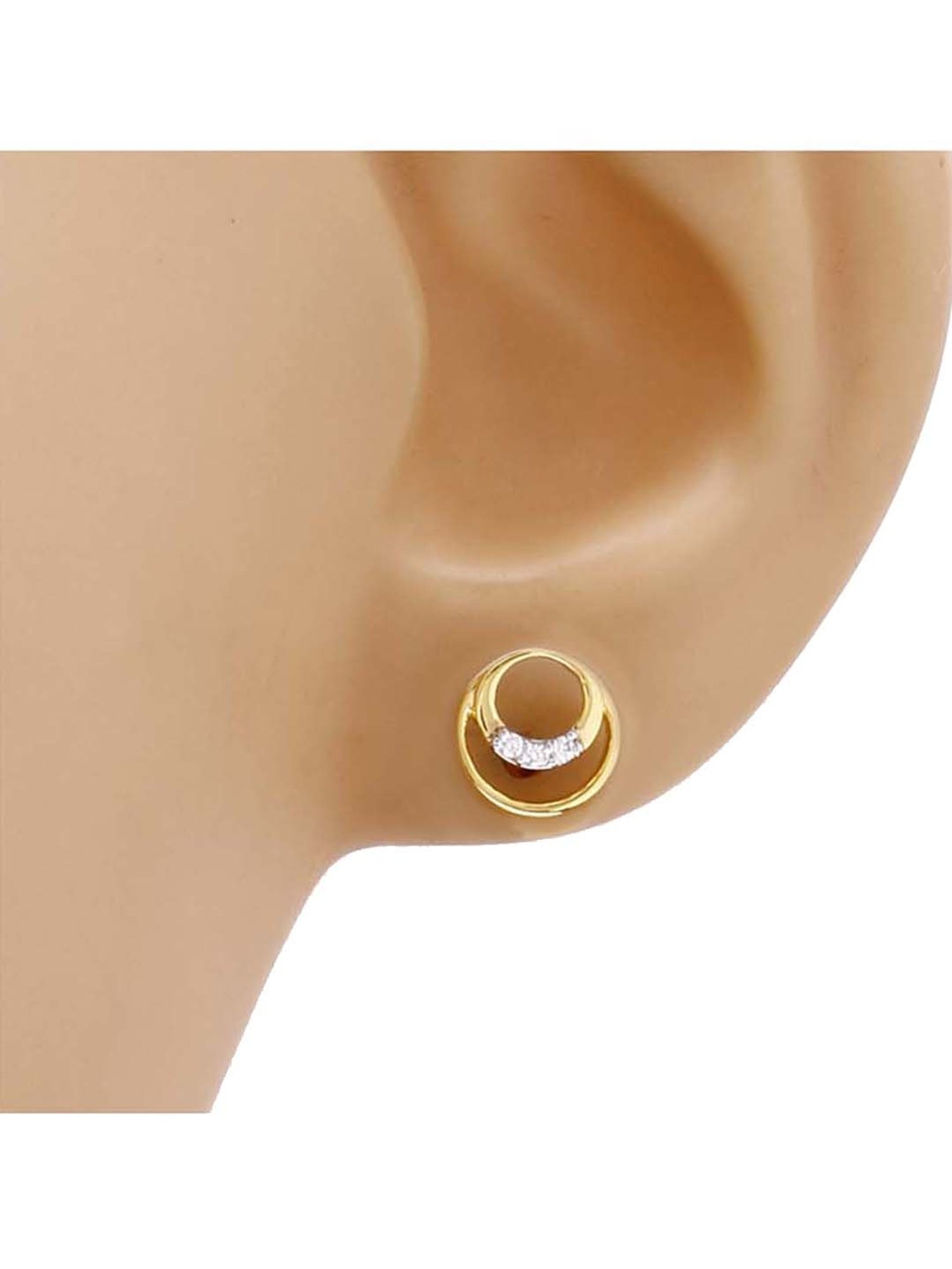 Waman Hari Pethe Jewellers 18k Gold & Diamond Earrings for Women