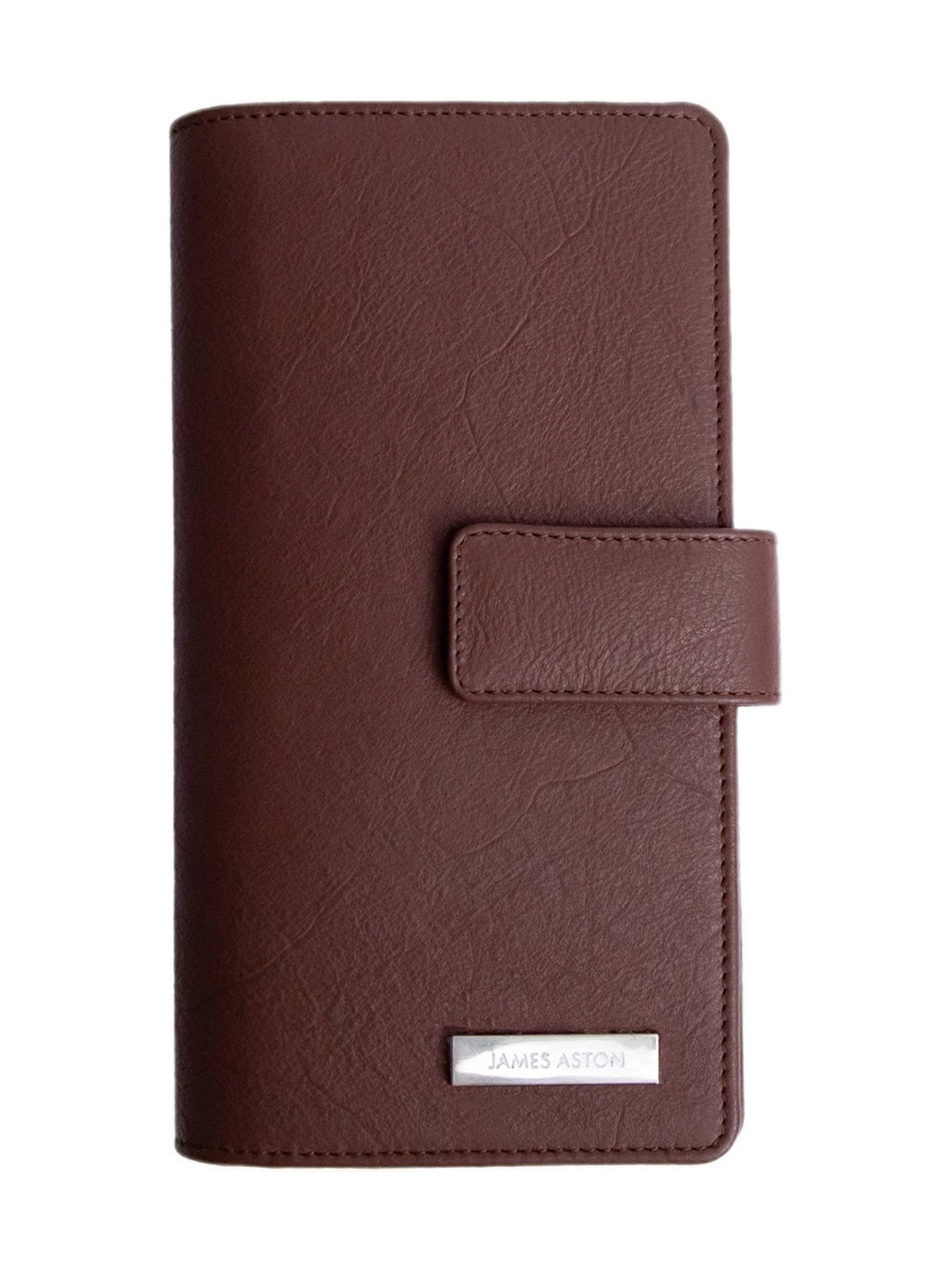 James Aston Sof&iquest;a Cognac Leather Clutch