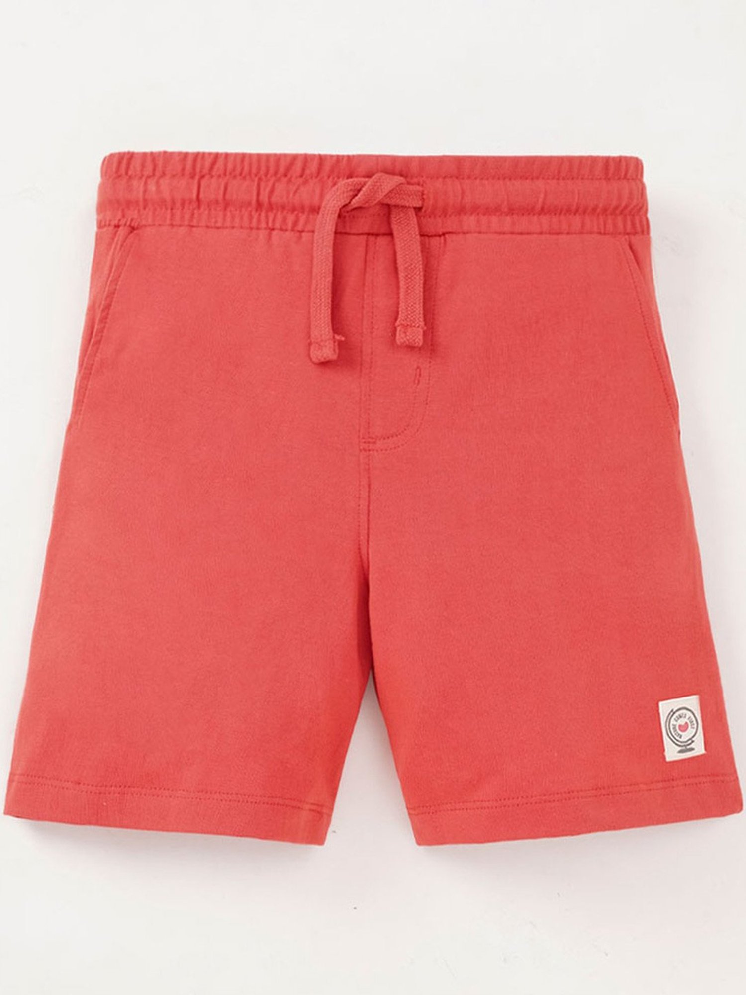 Ed-a-Mamma Kids Blue & Red Cotton Printed Shorts (Pack of 2)