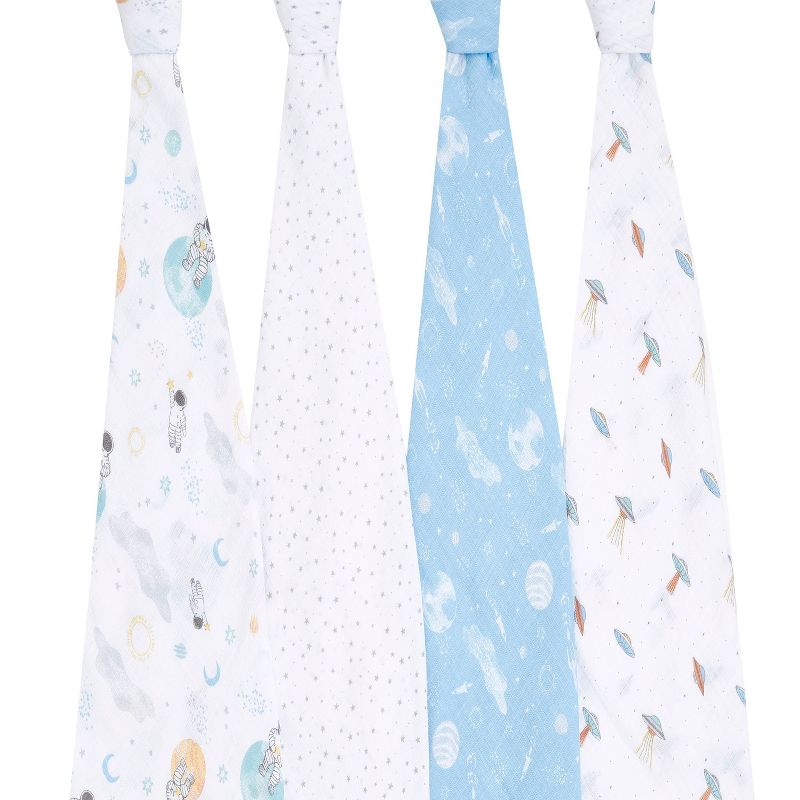 aden + anais Swaddles Space Explorers - 4pk