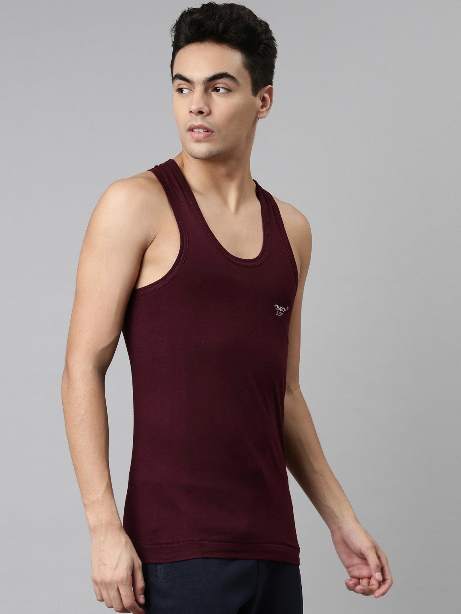 Dixcy Josh Multi Cotton Regular Fit Vest - Pack Of 3