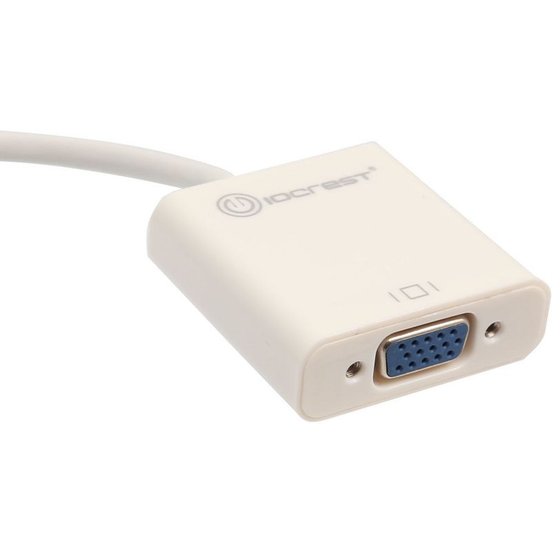 IO Crest Mini Displayport Male to VGA Female Adapter - 5.80" Mini DisplayPort/VGA Video Cable for Video Device, MAC, Desktop Computer