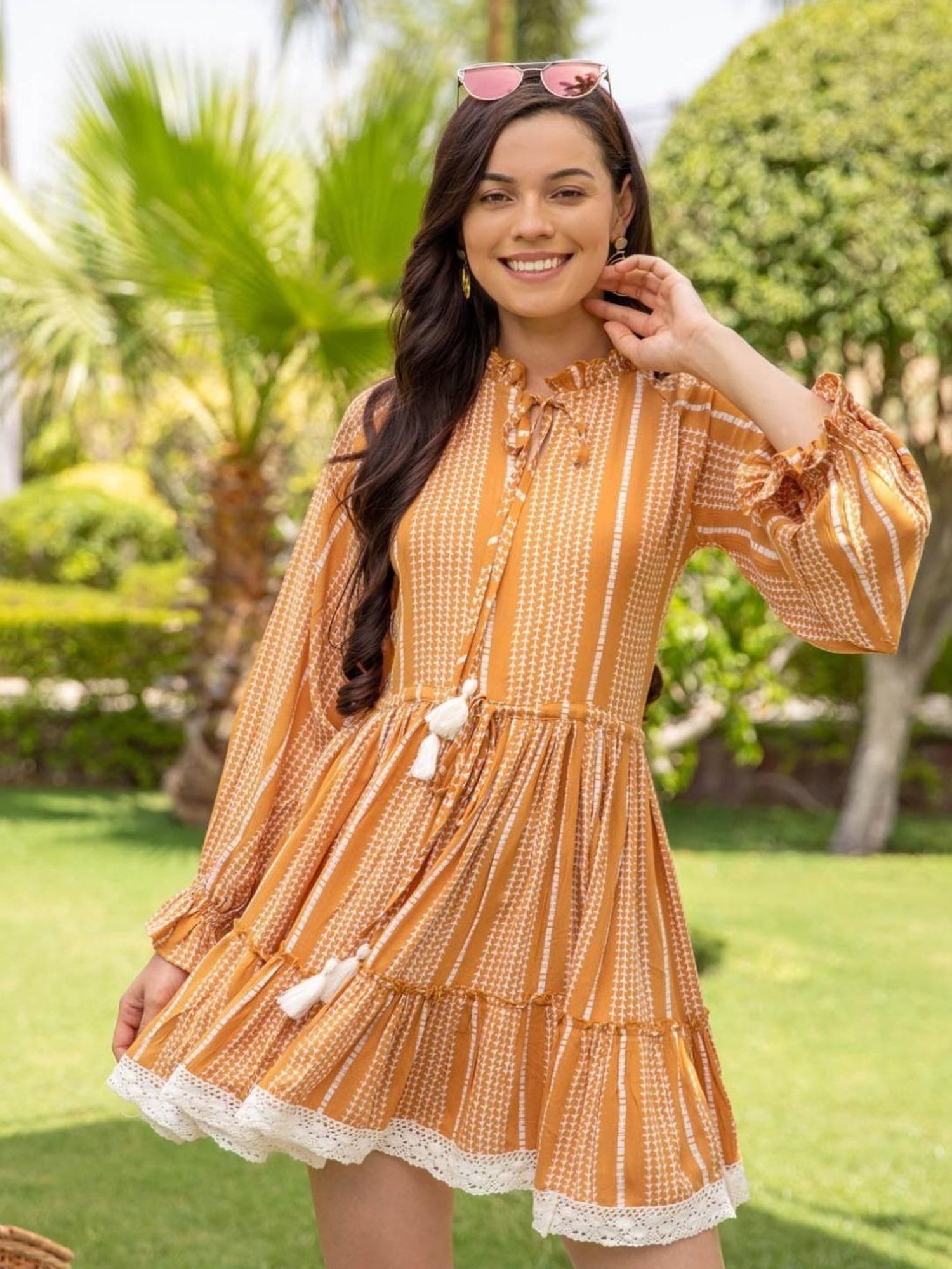 BInfinite Mustard Sunshine Dress