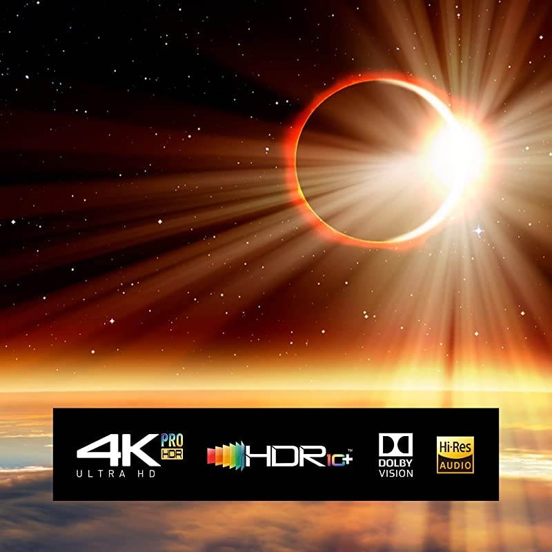 4K Ultra HD Bluray Player with HDR10+ and Dolby Vision Playback HiRes Sound 4K VOD Streaming Black DPUB820