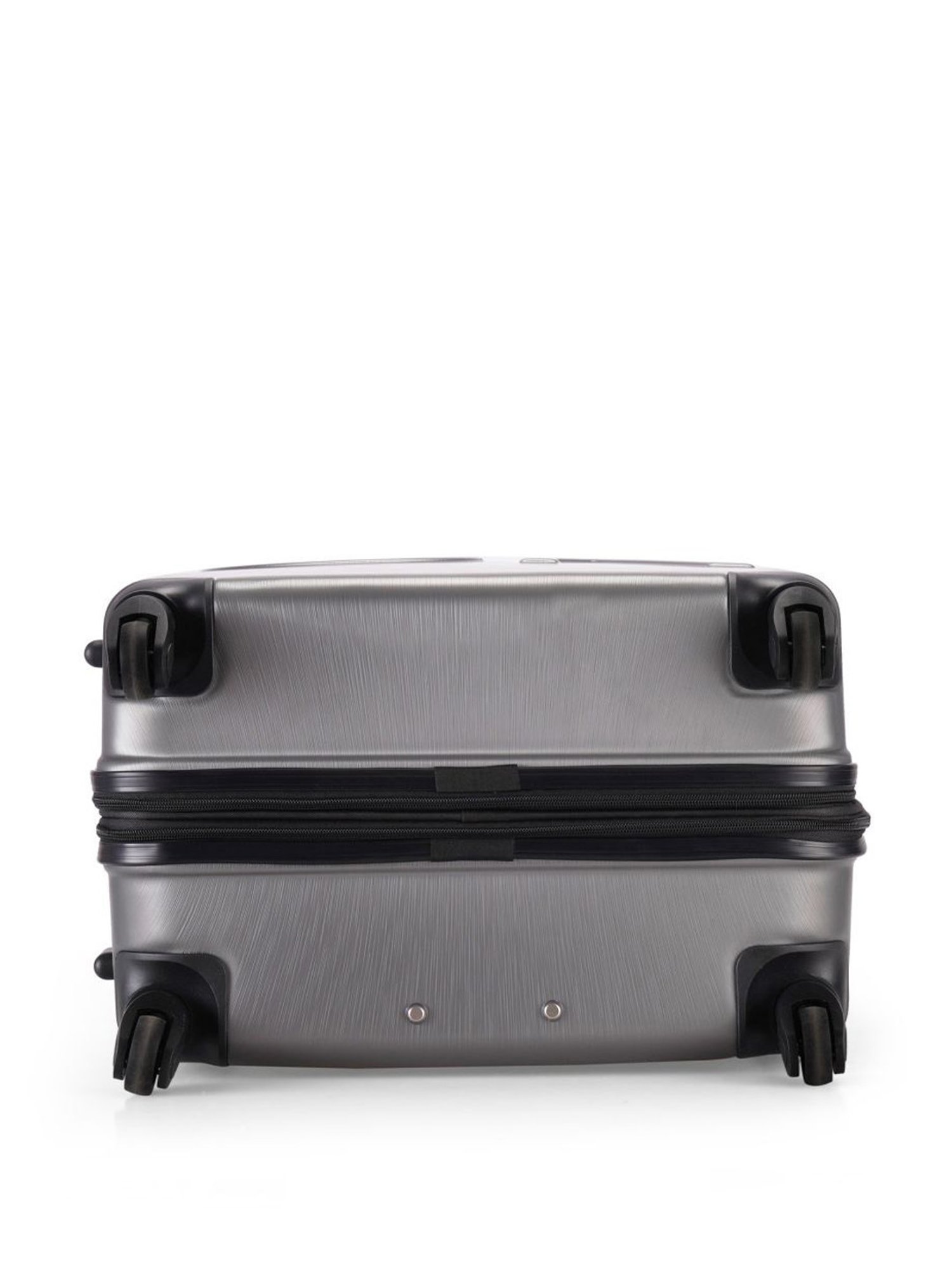 Calvin Klein Midtown Tour Dark Grey Textured Hard Cabin Trolley Bag - 76 cm