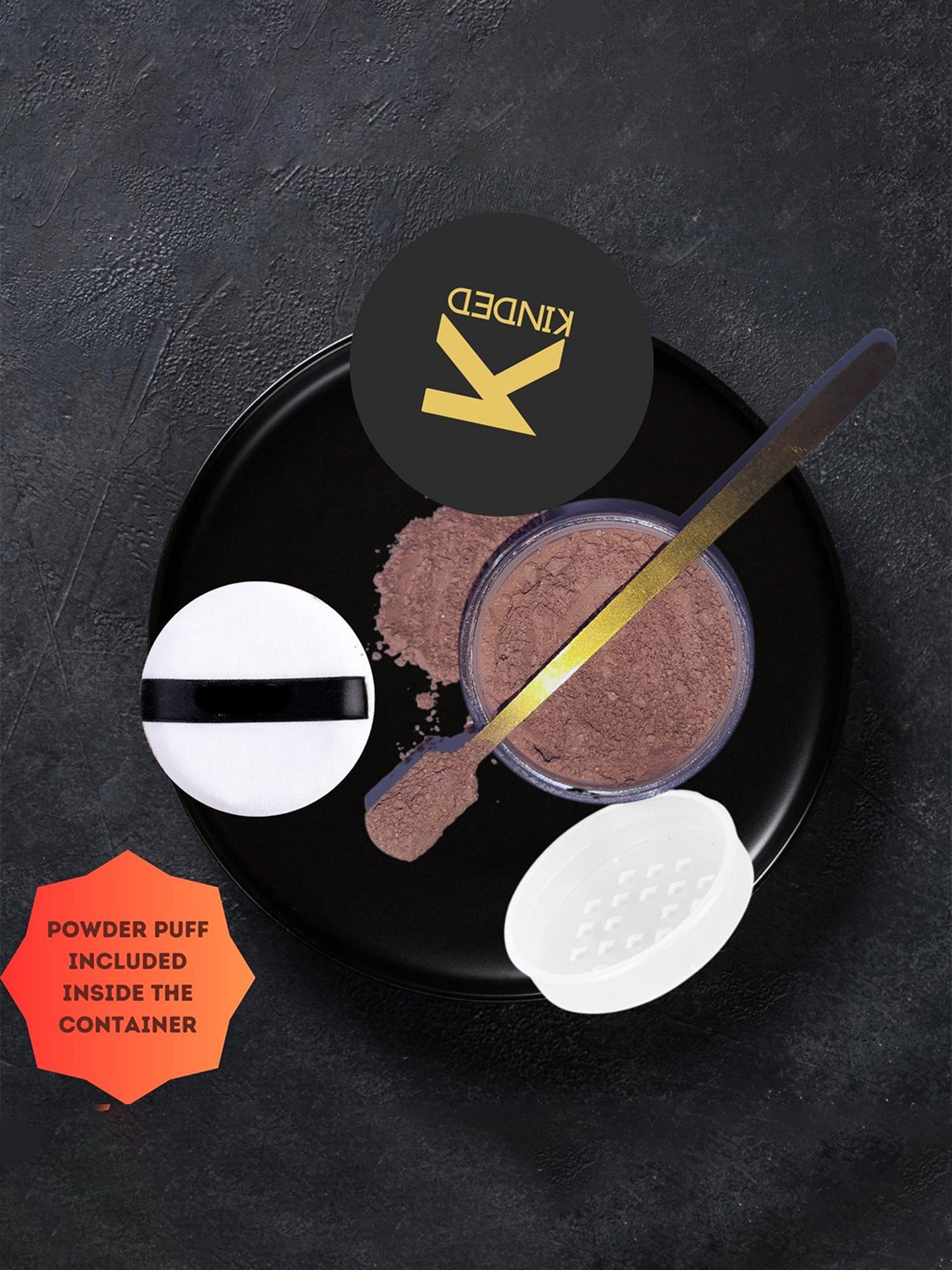 KINDED Highlighter Loose Powder Shimmer Rose Pink - 30 gm