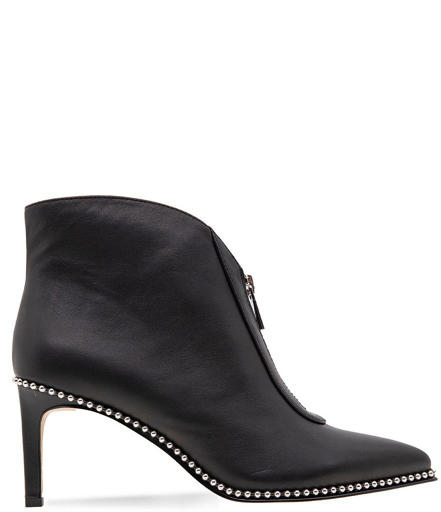 BCBGeneration Mipper Leather Front Zip Ball Chain Shooties