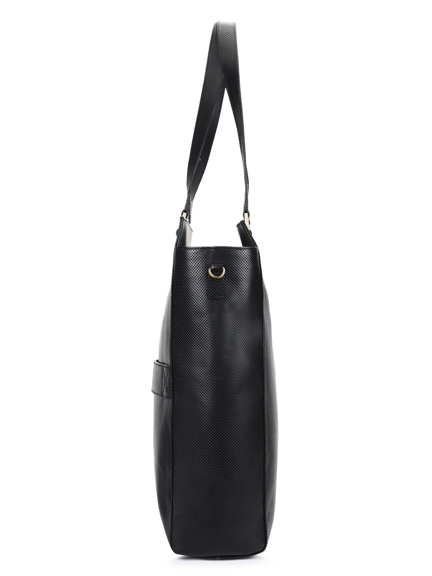 PERQUISITE THE GRACE Black Solid Medium Tote Handbag