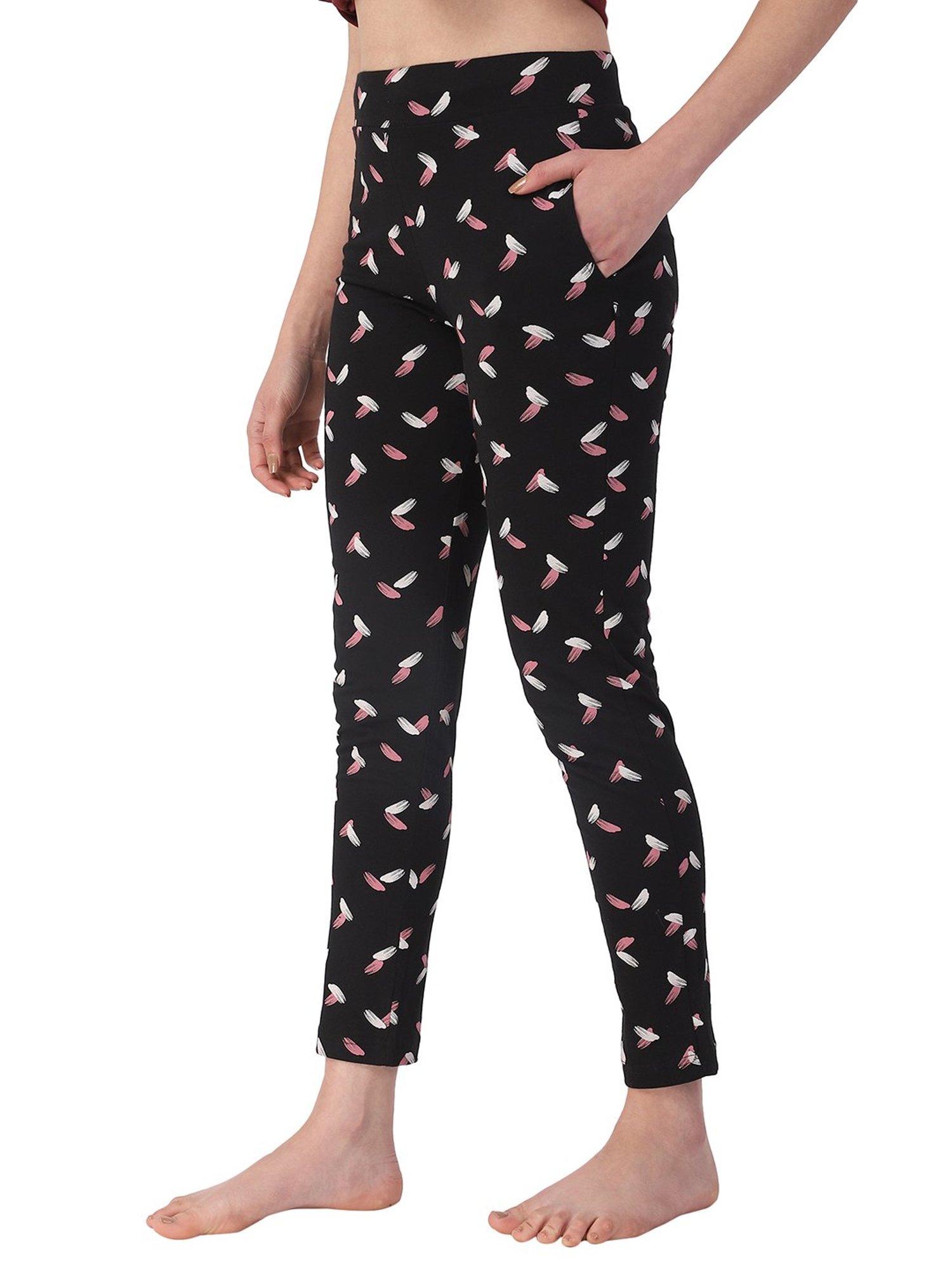 Proteens Black Printed Pyjamas