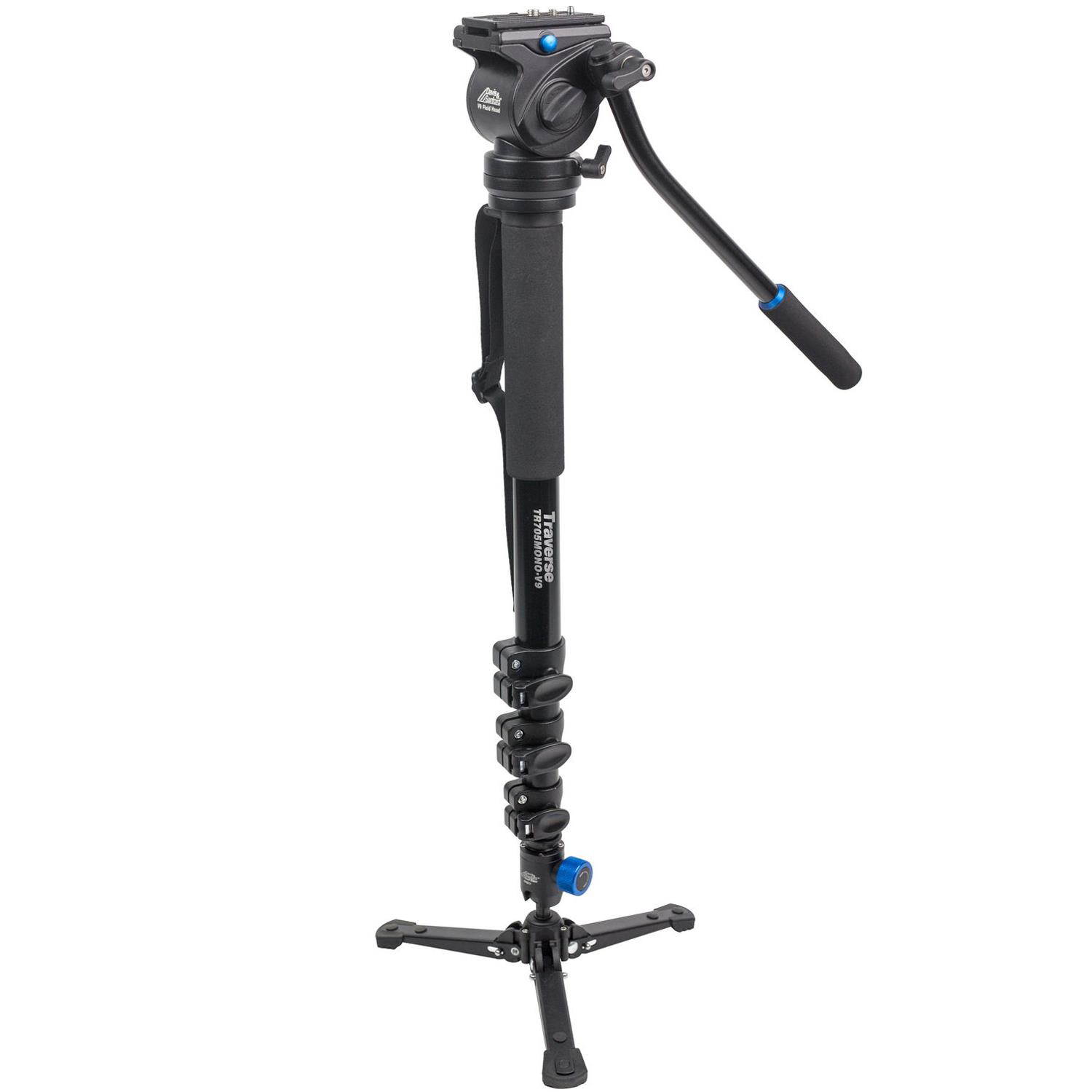 Davis & Sanford 70" TR705MONO-V9 Traverse Pro Monopod with Folding Base & Fluid Video Head includes Case