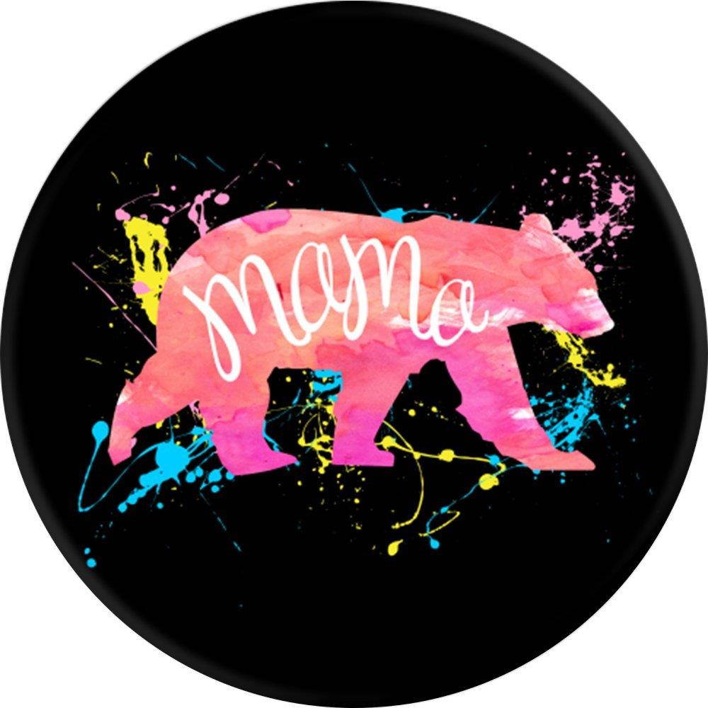 Fuzewear Mama Bear Paint PopSockets Stand for Smartphones and Tablets