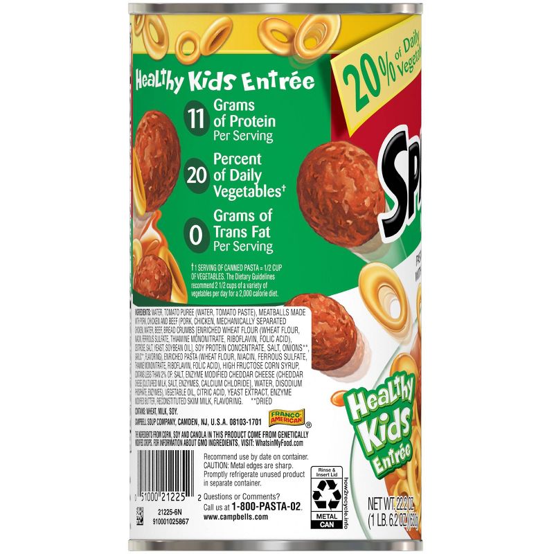 Campbell's SpaghettiOs with Meatballs 22.2oz