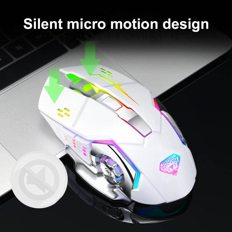 Q3 Portable Wireless Smart ABS 2.4GHz Rechargeable Silent Laptop Computer Mouse