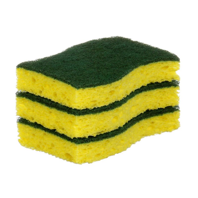 Scotch-Brite Heavy Duty Scrub Sponges Lemon Scent - 3pk