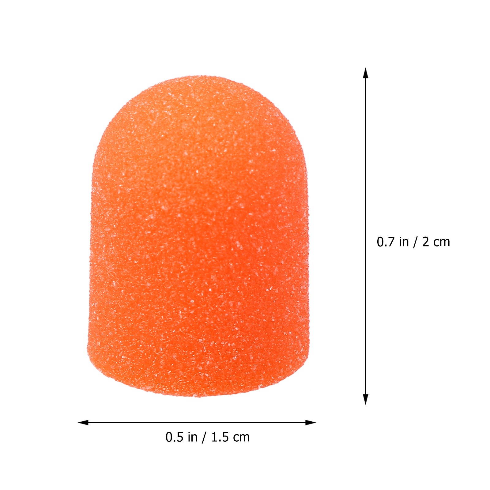 10pcs Nail Art Polishing Sanding Caps with Nail Grinding Head Set Manicure Tool